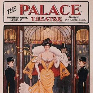 Advertisement for The Palace Theatre (colour litho)