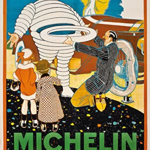Advertising poster for Michelin, c. 1925 (colour lithograph)