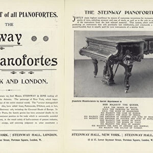 Advertisement for Steinway pianos (litho)