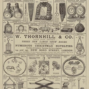 Advertisement, W Thornhill and Company (engraving)
