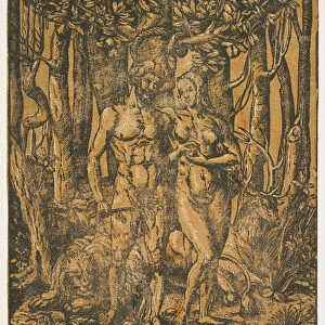 Adam and Eve, 16th century (woodcut)