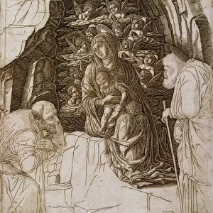 The Adoration of the Magi: The Virgin in the Grotto, c. 1475-80 (engraving)