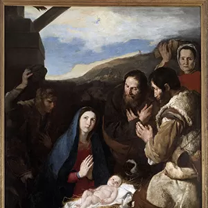 The Adoration of Shepherds Painting by Jose de Ribera dit il Spagnoletto "