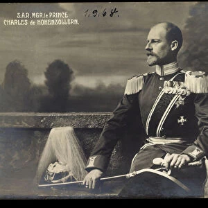 Ak Karl Anton, Prince of Hohenzollern, Lieutenant General (b / w photo)