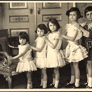 Ak Prinz Heinrich, Prinzessin Irmengard, Editha, Hilda, Gabrielle (b / w photo)