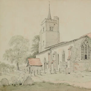 Aldenham Church, Hertfordshire, 1813 (Watercolour)