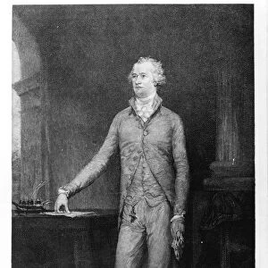 Alexander Hamilton, after the painting of 1792 (engraving)