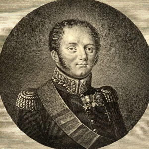 Alexander I (1777-1825) of Russia (engraving)