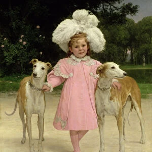 Alice Antoinette de la Mar, aged five (oil on canvas)