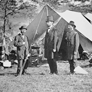 Allan Pinkerton (1819-84) with President Lincoln (1809-65