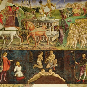 Allegory of May: the Triumph of Apollo, astrological symbols of Gemini, 1469-70, (fresco)