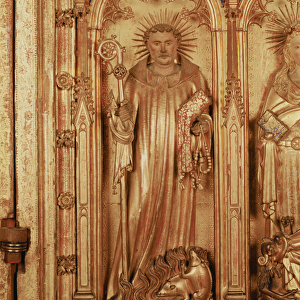 The Altarpiece of the Crucifixion, detail of the right panel depicting St. Anthony, c