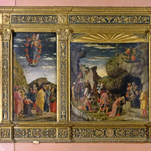Altarpiece depicting the Ascension, the Adoration of the Magi and the Circumcision, c