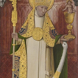 Altarpiece from Thuison-les-Abbeville: Saint Hugh of Lincoln, 1490-1500 (oil on panel)