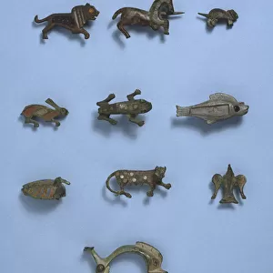 Animal Shaped Brooches, Roman c. 1st century AD / 1st century BC (metal)