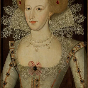Anne of Denmark, Queen of James I & VI (1574-1619), 1561-1635 (oil on panel)
