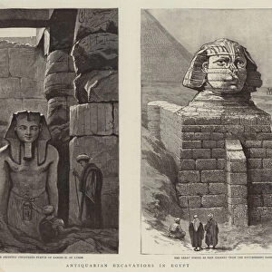 Antiquarian Excavations in Egypt (engraving)