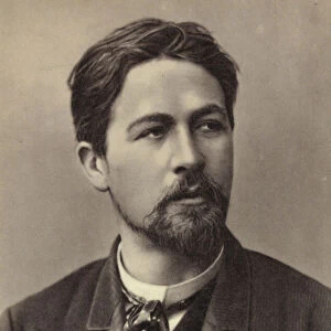 Anton Chekhov (1860-1904), Russian playwright and short story writer, 1893 (b / w photo)