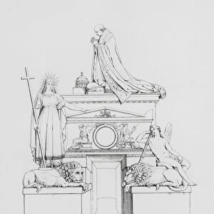 Antonio Canova: Monument of Clement XIII (engraving)