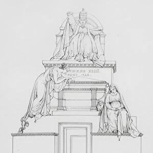 Antonio Canova: Monument of Clement XIV (engraving)