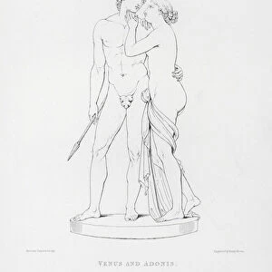 Antonio Canova: Venus and Adonis (engraving)