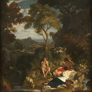 Arcadian Shepherds, c. 1824 (oil on canvas)