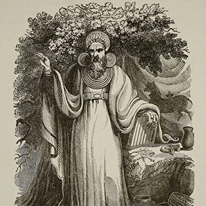 Arch-Druid in full Judicial Costume (litho)
