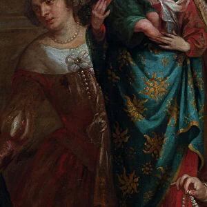 Archduchess Isabella of Spain, who gives her jewels to the Basilica of St. Martin in Halle, 17th century (painting)