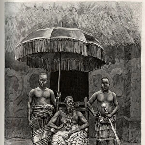 Ardjoumani (died 1892) and his sons, king of Bondoukou (Ivory Coast)
