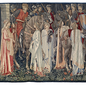 The Arming and Departure of the Knights, tapestry designed by the artist