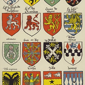 Arms from "Prince Arthurs Book"(colour litho)