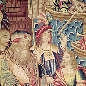 The Arrival of Vasco da Gama (c. 1469-1524) in Calicut, 20th May 1498 (tapestry