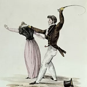 The Art of Making Oneself Loved by Ones Wife, c. 1825 (colour litho)
