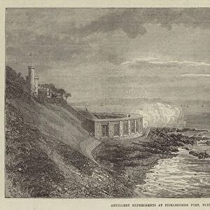 Artillery Experiments at Picklecombe Fort, Plymouth (engraving)