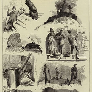 Our Artists in Wales, IV, the Ascent of Snowdon, II (engraving)