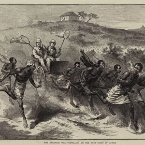 The Ashantee War, travelling on the West Coast of Africa (engraving)