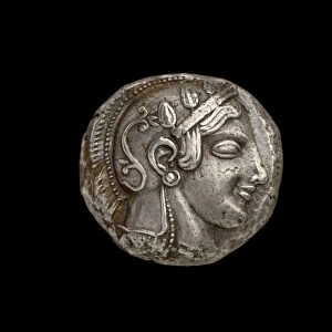 Athena Coin, view of obverse depicting the head of Athena, c