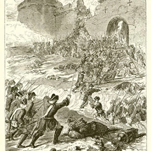 Attack on Bergen-Op-Zoom (engraving)