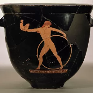Attic red-figure bell krater depicting Ganymede, Greek, c. 500-480 BC (pottery)
