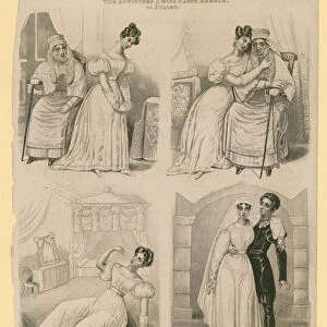 The attitudes of Miss Fanny Kemble as Juliet (engraving)