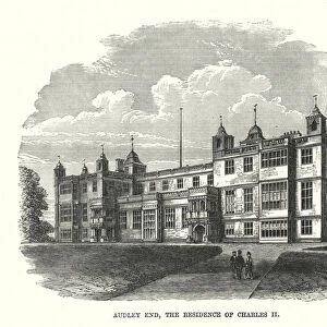 Audley End, the Residence of Charles II (engraving)