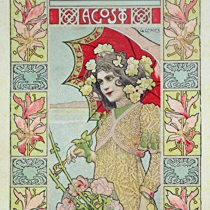 August, from a calendar for Henri Garnier & Co. 1902 (colour litho)