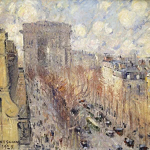 Avenue Friedland, Paris, 1925 (oil on canvas)