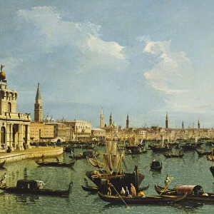 The Bacino di San Marco, Venice, from the Giudecca Canal with the Dogana, the Molo