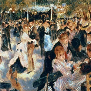 Ball at the Moulin de la Galette, 1876 (oil on canvas)