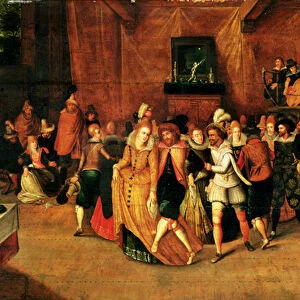 Ball during the Reign of Henri III, 1574-89 (oil on canvas)