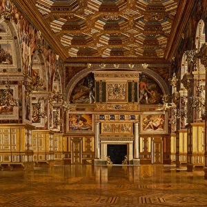 The Ballroom of Fontainebleau (oil on canvas)