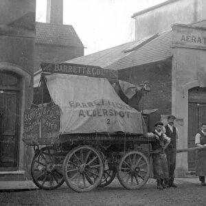 Barrett and Co aerated mineral water manufacturers, Aldershot in Hampshire (b / w photo)