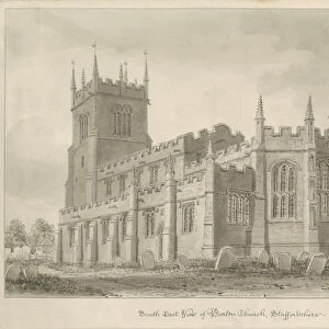 Barton under Needwood Church: sepia drawing, 1839 (drawing)