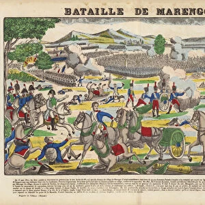 Bataille De Marengo (coloured engraving)